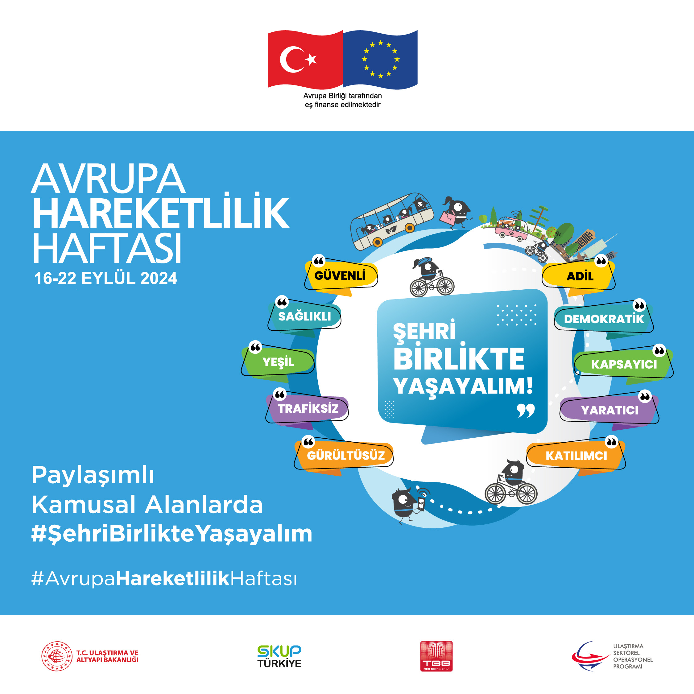 2024 Avrupa Hareketlilik Haftası Türkiye’den Belediyeler Sürdürülebilir Kentsel Hareketlilikte Öncülük Ediyor